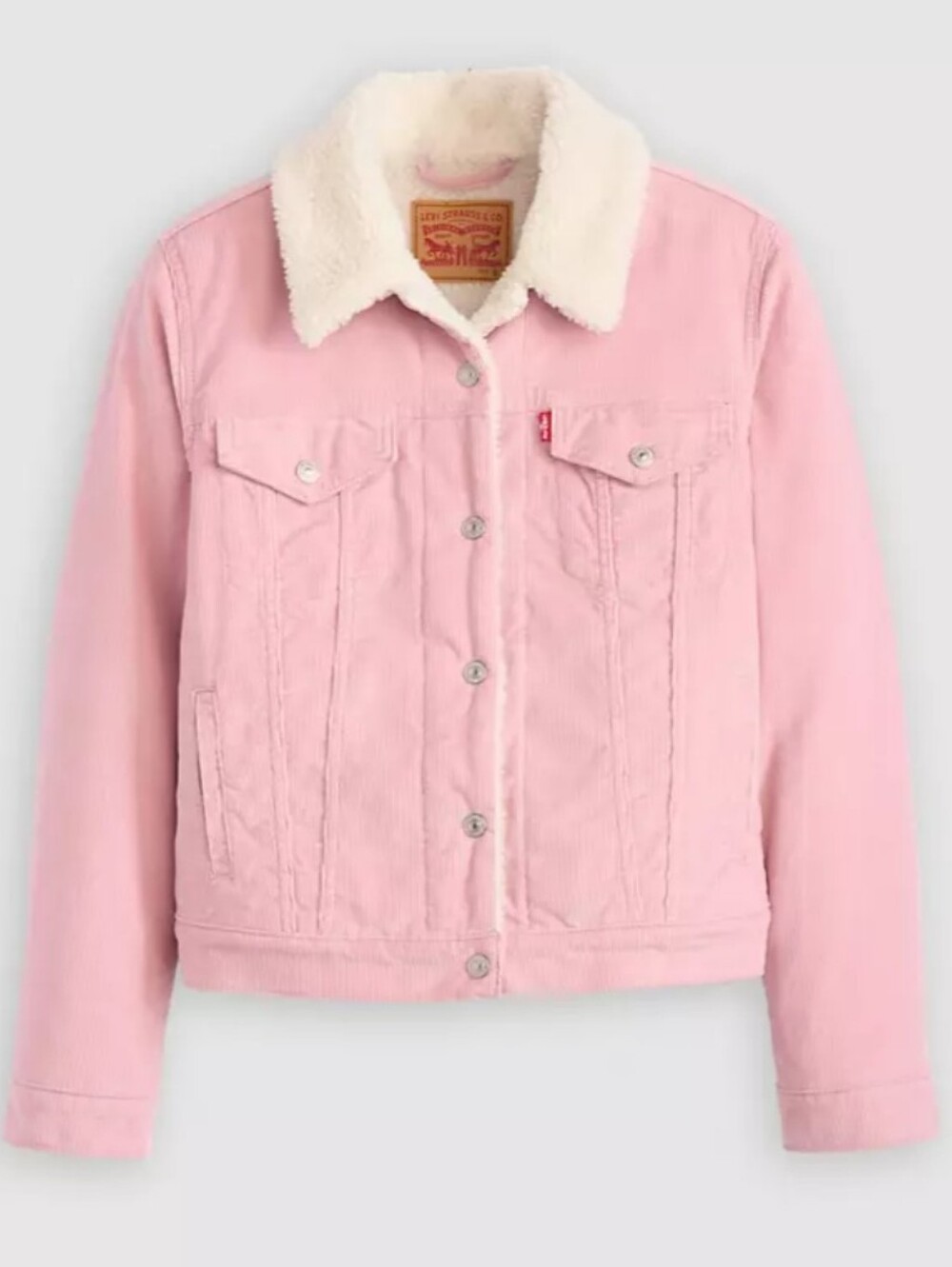 Levi's Pink Sherpa Trucker Jacket Size Small.